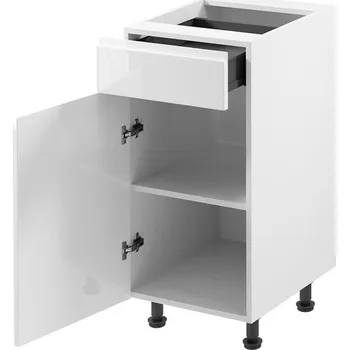 Kuchyňská skříňka ASPEN D40S1-P/L bílá/bílá Otevírání vlevo