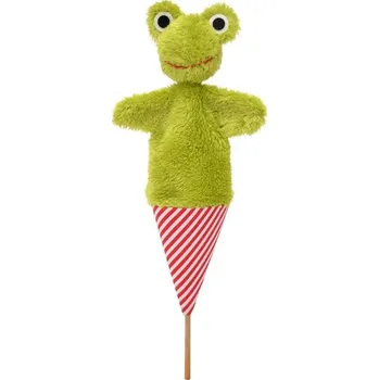 plyšák Žabka 36 cm, kornoutový maňásek