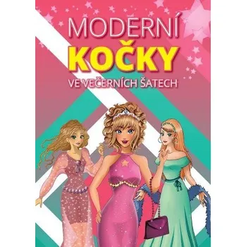 omalovánky Moderní kočky ve večerních šatech