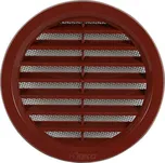 HACO Větrací mřížka kruhová se síťovinou 100 mm hnědá