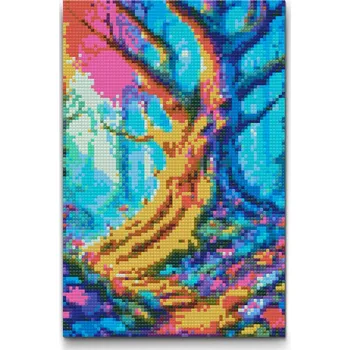 Diamantové malování Diamantové malování - Pohádkový les Velikost: 40x60cm, Rámování: Pouze srolované plátno, Diamanty: Čtvercové