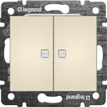 Legrand 774113 VALENA béžová sériový spínač č.5 2 signálky