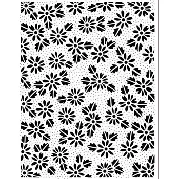Výtvárné potřeby CREATIVE embosovací kapsa - jednoduché květy 14,6 x 19 cm