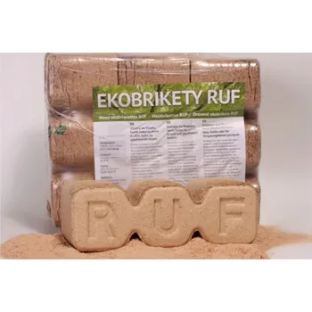 Tuhé palivo Bukové, dubové brikety Salonky (Možnost dopravy dodávkou jedné palety nebo nákladním automobilem do čtyř palet s elektrickým paletovým vozíkem.)