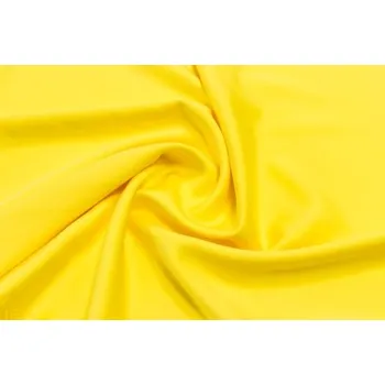 Metráž - Krepsatén Pes ŽLUTÝ TL 55023019 - látka na šaty - Žlutý, 136 cm