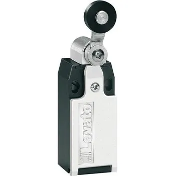 vypínač LOVATO Electric KME1S02 koncový spínač, kovové tělo, Plastová kladka, ?19x5mm, 2V mžikové
