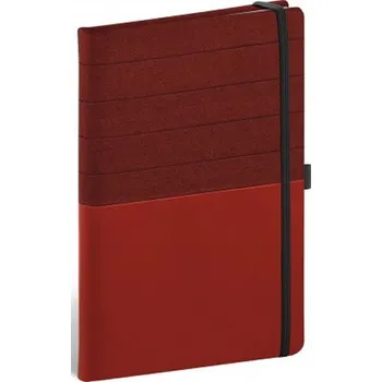 Blok Notes Skiver červenovínový, linkovaný, 13 × 21 cm