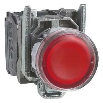vypínač Schneider Electric XB4BW34M5 Ovládač stiskací prosvětlený, lícující, 1 Z + 1 V, 230...240V, rudý