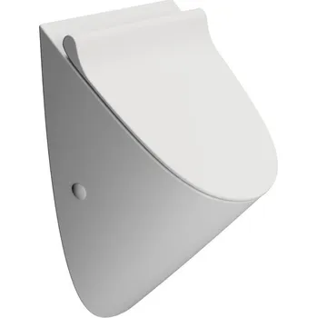 Pisoár GSI COMMUNITY urinál se zakrytým přívodem vody s otvory pro víko 31x54,5cm, bílá mat