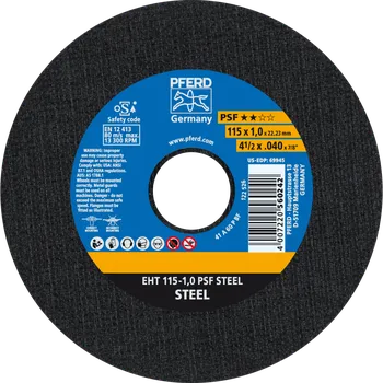 Řezný kotouč Pferd 61730010 | Řezný kotouč 115 x 1,0 x 22,23 mm, PSF STEEL
