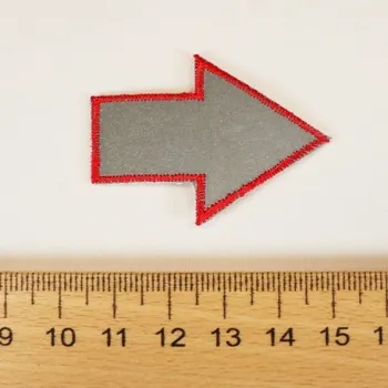 Nášivka nasivka reflexní ŠIPKA ČERVENÁ 343 - , 4,5x3,5cm