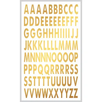 Party dekorace Mini nálepka zlaté písmena