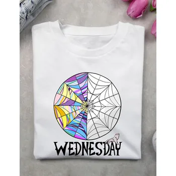 Dámské tričko Dámské tričko - Wednesday Barva: Bílá, Velikost: S