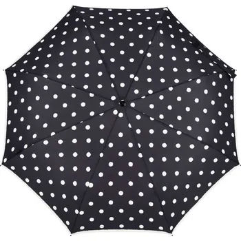 Deštník Doppler, Deštník Knirps T.200 s puntíky černý - Formadore