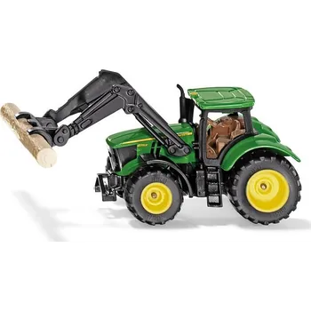 Dětské zboží SIKU Blister - traktor John Deere s uchopovačem klád