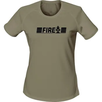 Dámské funkční tričko FIRE - olivová