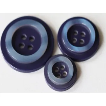Knoflík Knoflík dámský DILL 320379 MODRÝ PLASTOVÝ - Modrá, 15mm