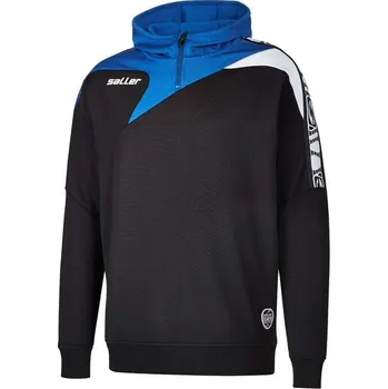 saller mikina s kapucí REACTIV BARVA: 370 černá-modrá, Velikost: XS