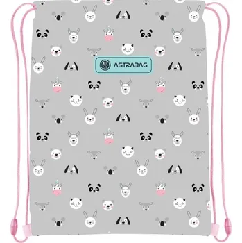 Školní sáček Sáček na přezůvky AstraBAG KITTY THE CUTE, AD1, 507023020