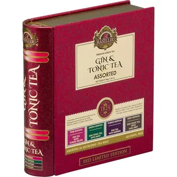 BASILUR Gin & Tonic Tea Red Book Assorted plech 32x1,5g