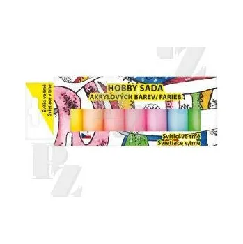 Výtvarná barva Akrylové barvy svítící ve tmě 7x15g 6132, Anděl Přerov