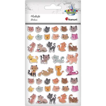 samolepka Titanum ST251, Samolepky, KOČIČKY arch 10x15 cm, 1ks