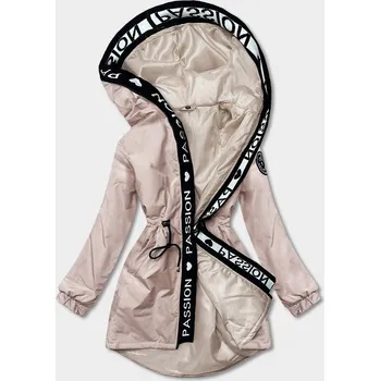 Béžová dámská oversize bunda parka (B8080-51) odstíny béžové XL (42)