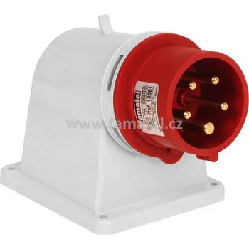 Elektrická zásuvka Famatel 13351 Přívodka vestavná IP44/400V/16A/5P 6h, úhel 90° - SpeedPRO