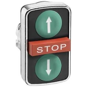 Stykač Schneider Electric ZB4BA73134 Ovládací hlavice trojtlačítková