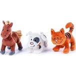 Zvířátko plyš 18-20cm Moje první zvířátka se zvukem 3 druhy MPZ