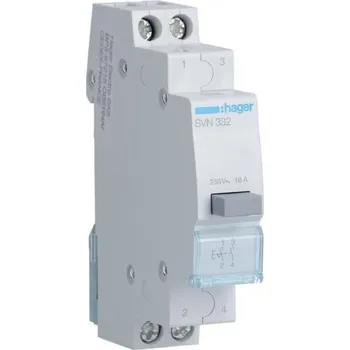 vypínač Hager SVN332 Stiskací spínač 2S, 16A, 230V