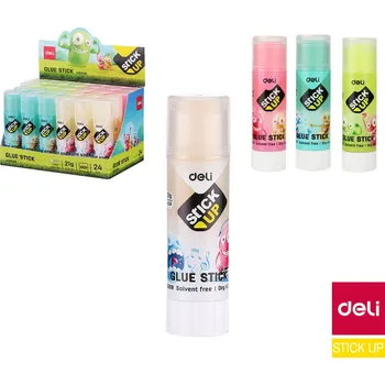 Kancelářské lepidlo Lepidlo BUMPEES 21g tuhé gelové DELI EA20900 mix