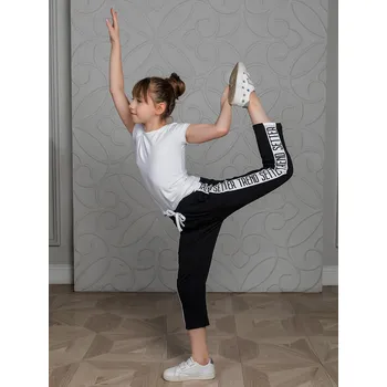 Dívčí tepláky Summer Smile - černá 146