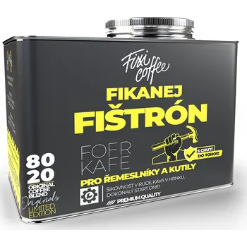 Káva Fixi Coffee Fofr kafe – Fikanej fištrón, směs výběrové kávy zrnková / stylový plechový kanystr / 250 g