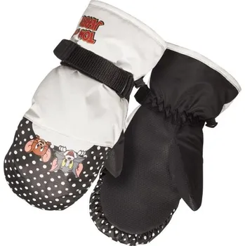 Rukavice Dětské zimní palčáky TOM AND JERRY SNOWTIME 6/7 Černá, Bílá, Mix