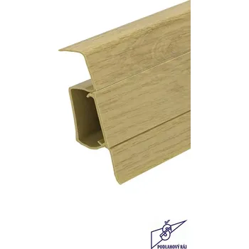 soklová lišta Lišta soklová SLK 60 Q Döllken, 3042 - 2,5m (Elektrikářská podlahová lišta Döllken SLK60 Q lišta 5116550 3042)