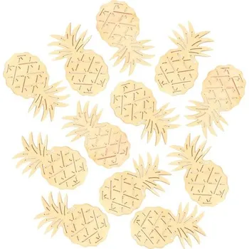 Výtvarná sada Dřevěné ananasy 6cm - žluté 6ks