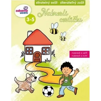 Sešit Zábavné učení Stíratelný sešit - Nakresli cestičku 3-5 let