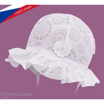 Kojenecké oblečení ROCKINO Letní, dívčí klobouček, bílý Varianta: 42cm