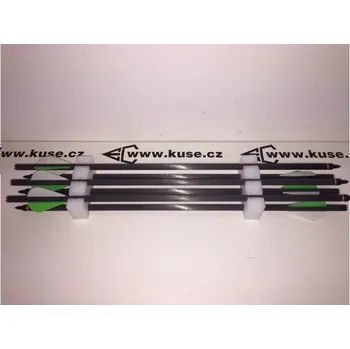 Příslušenství pro luk a kuši Šípy CX-9 carbon 18" letky plast 2"