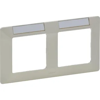 Elektrická zásuvka Legrand 754052 VALENA LIFE rámeček štítek 2p béžová