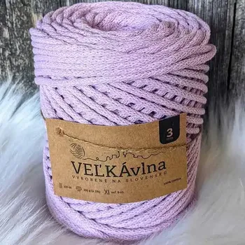 Příze Velká vlna Špagát 3mm Šeřík (Špagátová příze 3mm Orgován)