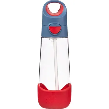 Lahev na pití s brčkem 600 ml - blue blaze