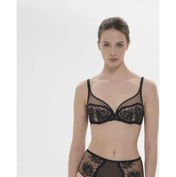 Podprsenka Simone Pérèle podprsenka plná s nižším středem nevyztužená Intrigue black 75E