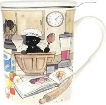 Hrnek 370 ml s pokličkou a sítkem TIS34H01 BUG ART KIUB