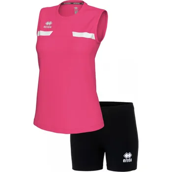 ERREA´ ERREA MARGIE + VOLEYBALL Dresový set BARVA: růžová - černá - bílá, Velikost: M Lehký dámský volejbalový set z elastických a prodyšných materiálů