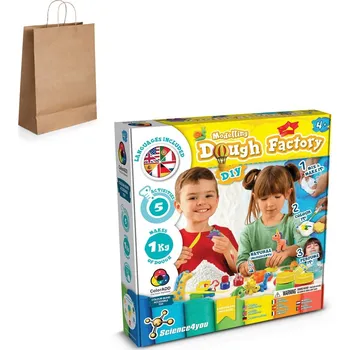 Modeling Dough Factory Kit IV. Vzdělávací hra dodáváno s dárkovou taškou z kraftového papíru (115 g/m²) 1 bez potisku bez potisku