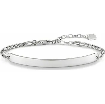 Náramek Dámský náramek Thomas Sabo LBA0047-001-12-L Mincovní stříbro Stříbřitý Velikost: 19