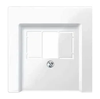 vypínač a zásuvka Schneider Electric MTN296019 Merten - Centrální deska pro Mechanismus telefonní zásuvky TEA, System M, Polar