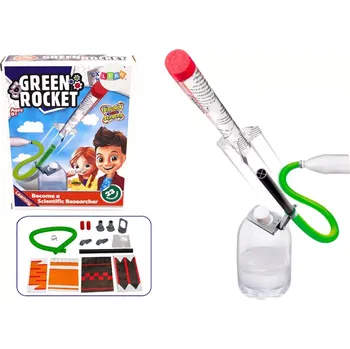 Modelovací hmota Lean Toys Ekologický raketový experiment se stlačeným vzduchem 23 El